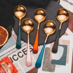 Stainless Steel Round Head Spoon Korean Rice Spoon